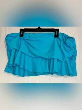 Catalina Women’s Blue Ruffle Swim Skirt size X-Large (16-18)